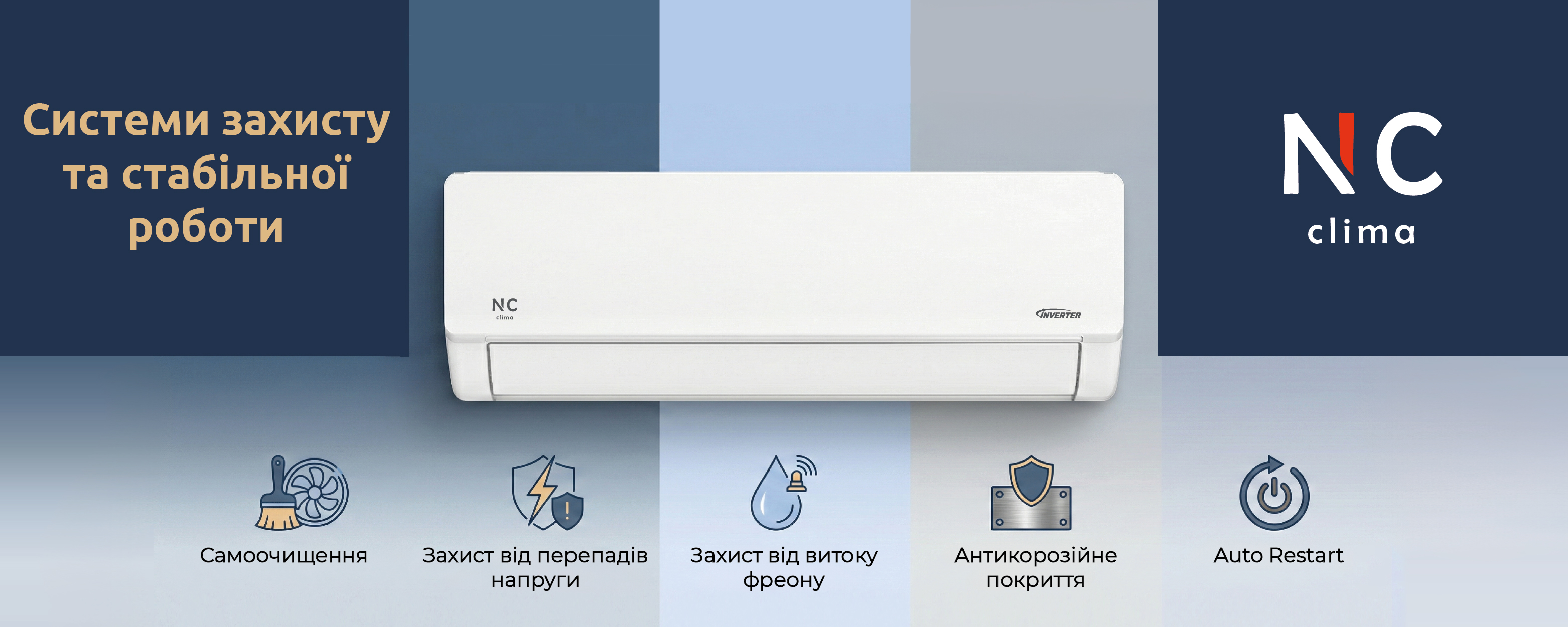 Кондиціонер настінний NC clima NCI18EHDIw1eu/NCO18EHDIw1eu ❄️ AIR-EX.COM.UA, зображення 5
